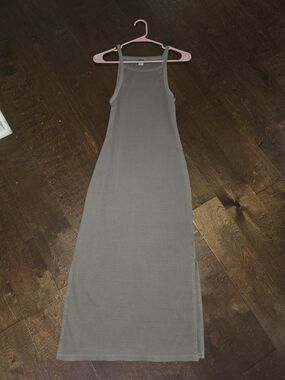 Old Navy Olive Green Sleeveless Maxi Tank Dress